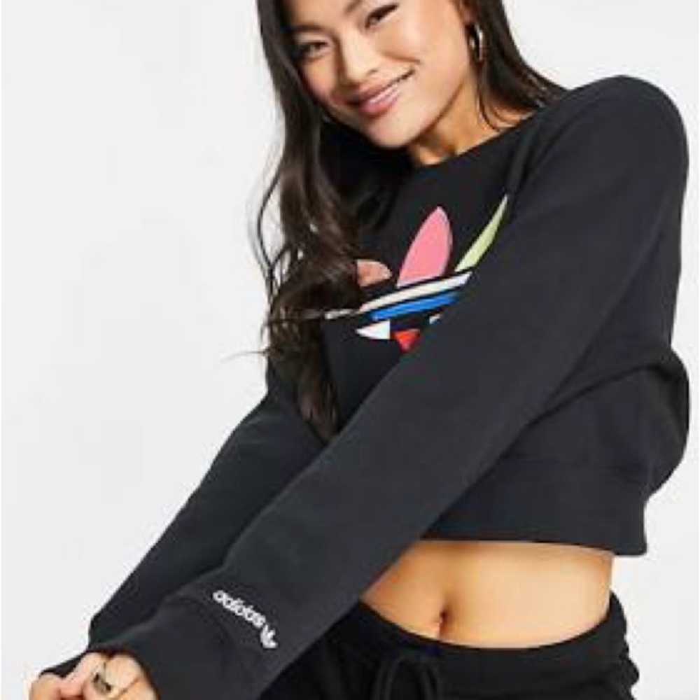 Adidas Originals Adicolor Bold Cropped Sweatshirt